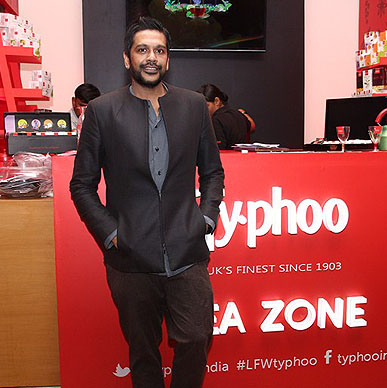 Designer Rocky S loved the Typhoo Tea Zone at Lakme Fashion Week