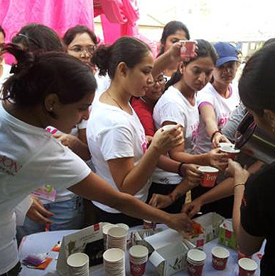 You have everything you want. We can offer you Typhoo Pure Green Tea to enjoy it all in leisure. At the Pinkathon 2014, they loved it too!