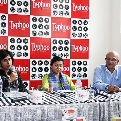 Talk over Typhoo moderated by senior journalist Sharmila Chand, with Dietician Dr. Neelanjana Singh and Typhoos Business Head Mr. Subrata Mukerji amongst the panelists discussing different ways of blending tea with mocktails.