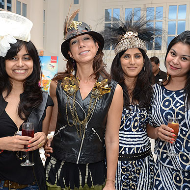 Malini Ramani with Guests at Typhoo Mad Hatter's Tea Party presented by Cha Bar & Typhoo