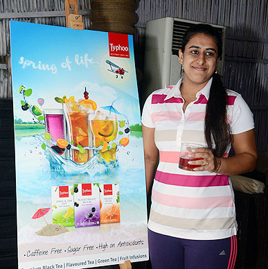 Tennis Player Ankita Bhambri fell in love with Typhoo Infusions - Her smile says it all !