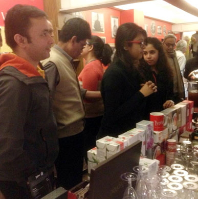 Literary enthusiasts enjoy the Typhoo range at AKLF2015.