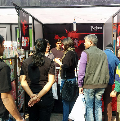 Visitors  at Gurgaon Farmers Market were mesmerized with the explosive mix of the enticing fresh fruits and exotic herbs of Typhoo Infusion.