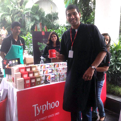 Typhoo Classic Assam enjoyed by author Jeroninio Almeida #AKLF2015.