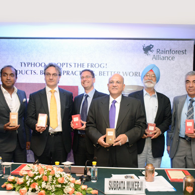 Media launch of the first globally certified environmentally sustainable teas to be marketed across India, April 21st 2015